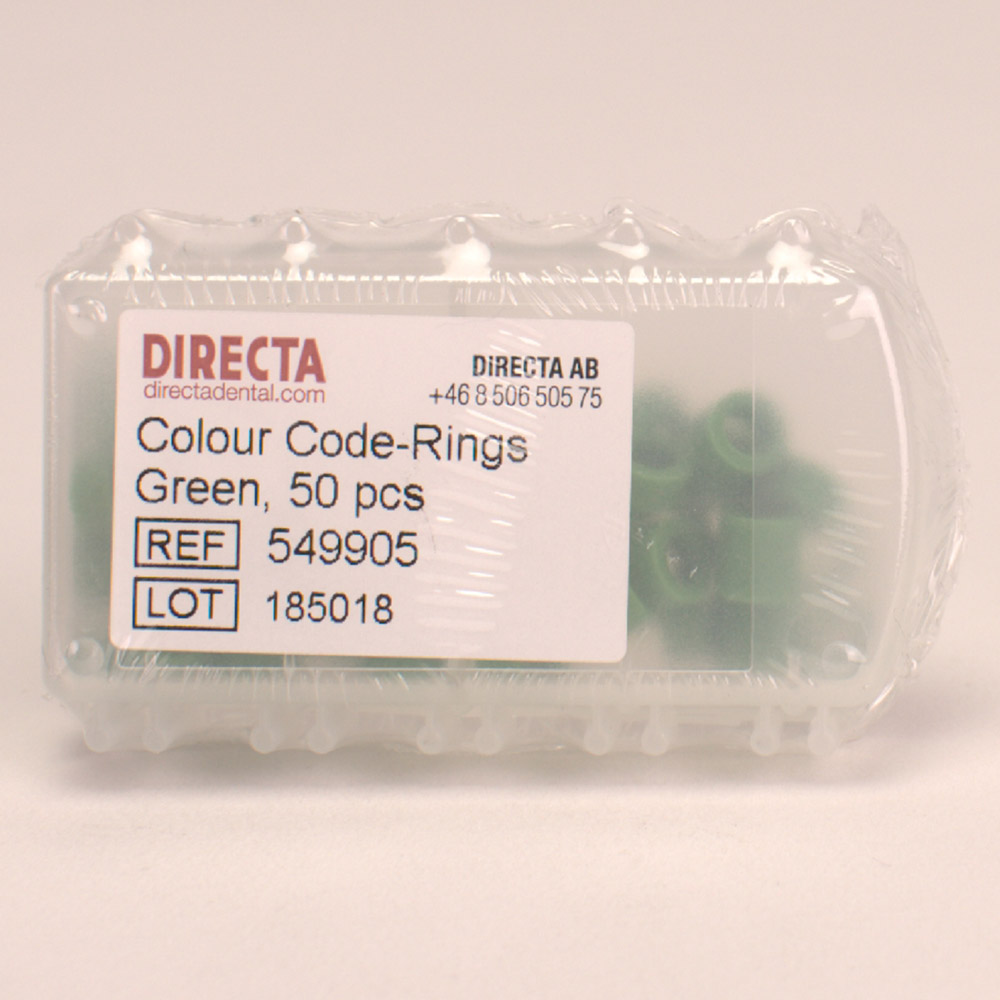 Colour Code-Ringen groen, 50 stuks