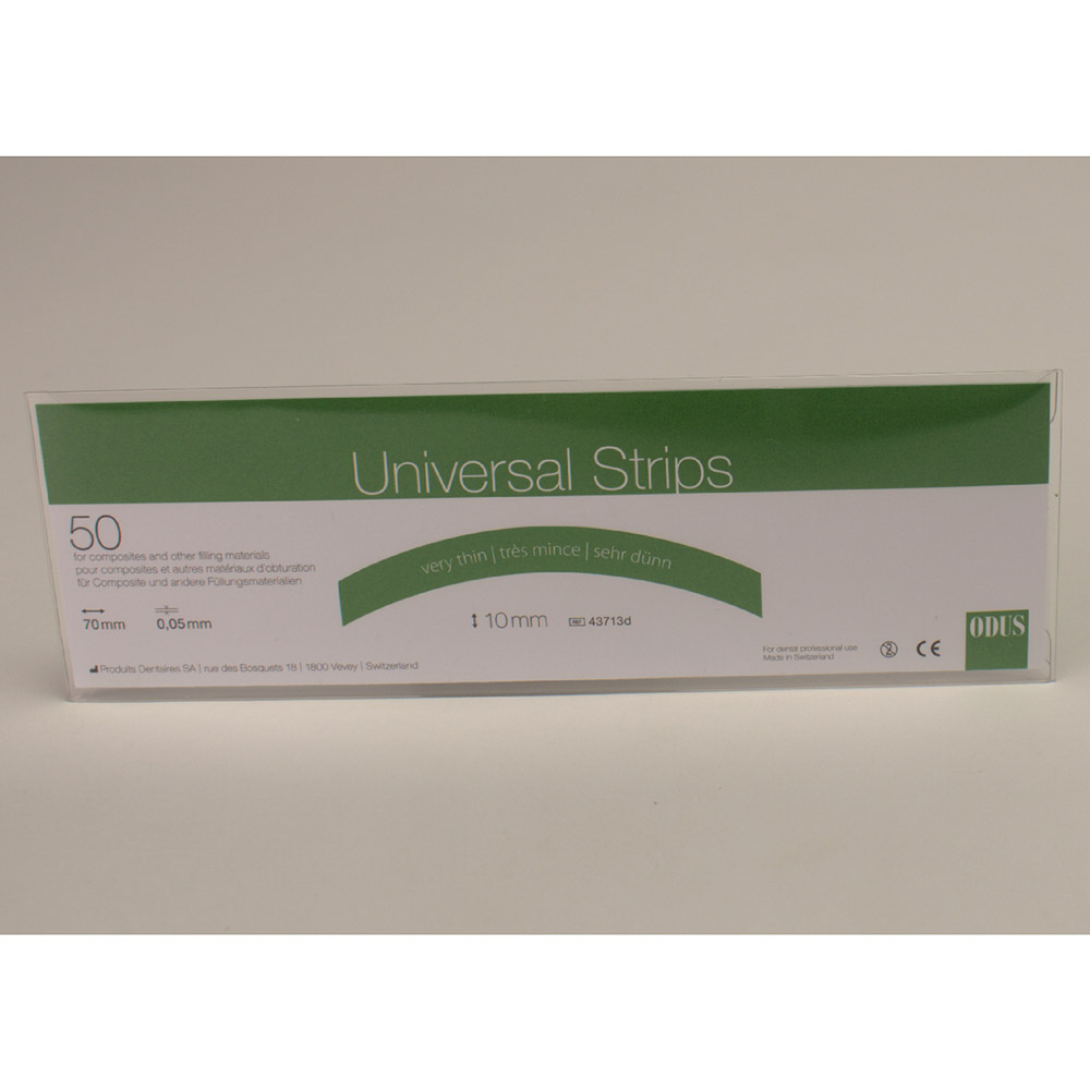 Odus universal strips 0,05 x 10 mm gebogen, verpakking