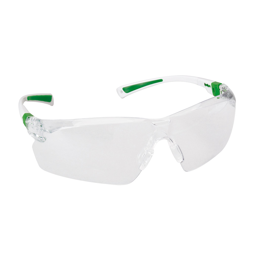 Veiligheidsbril featherlight groen/wit, stuk