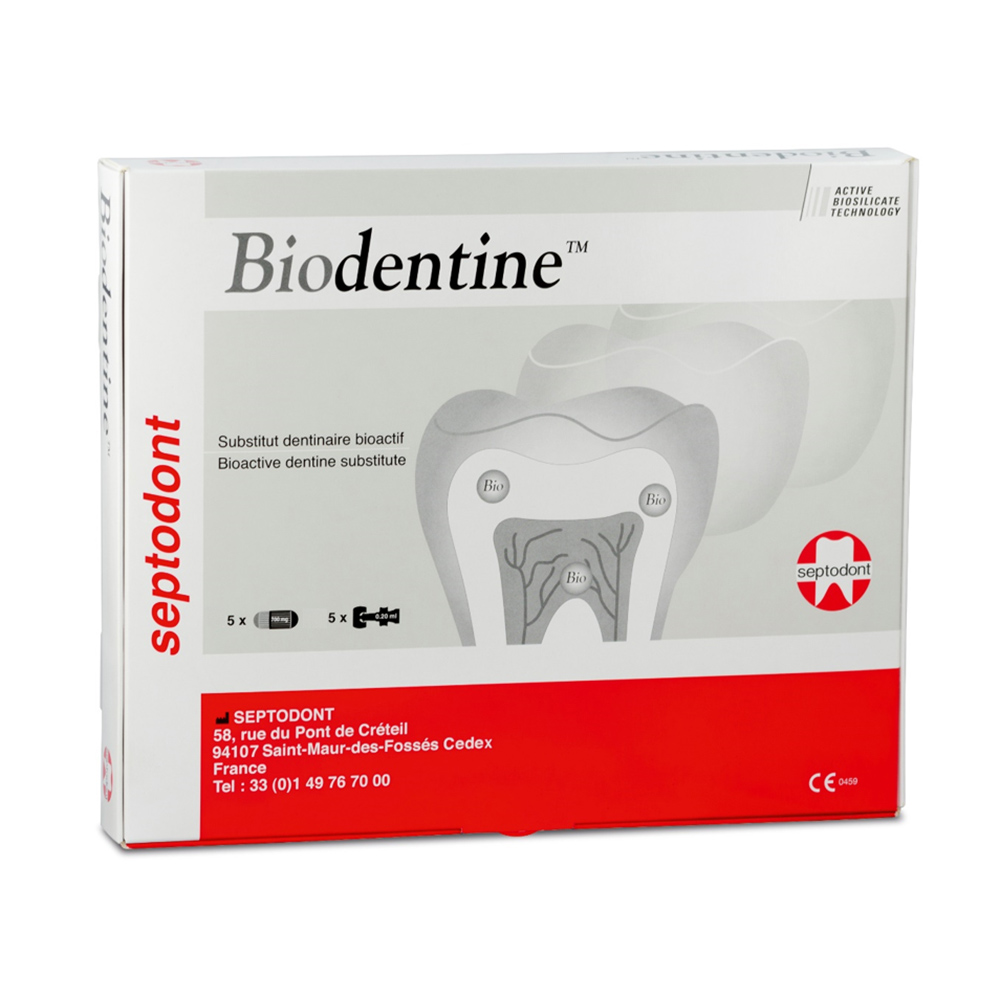 Biodentine Poeder + Vloeistof, verpakking van 5 stuks
