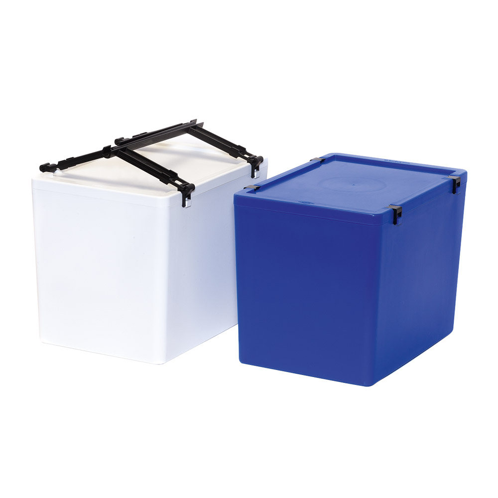 Container met deksel + handvat maat 4 wit, stuk