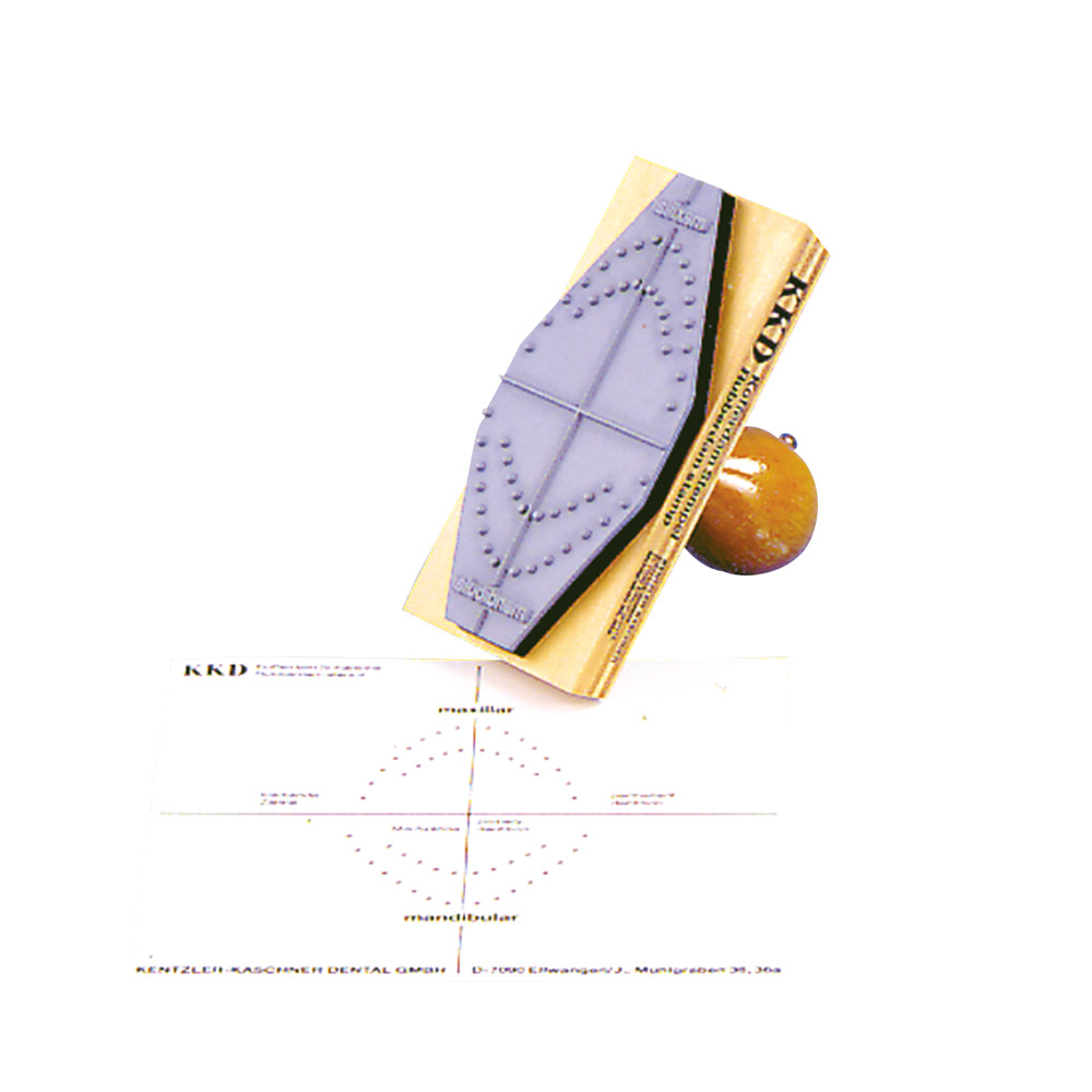 KKD&reg; sjabloon en KKD&reg; stempel KKD, stuk
