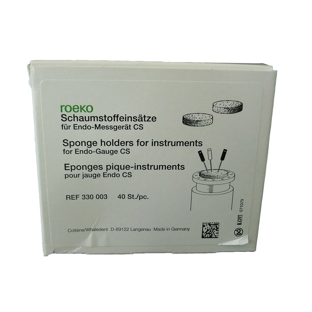 Endo schuimspons, verpakking