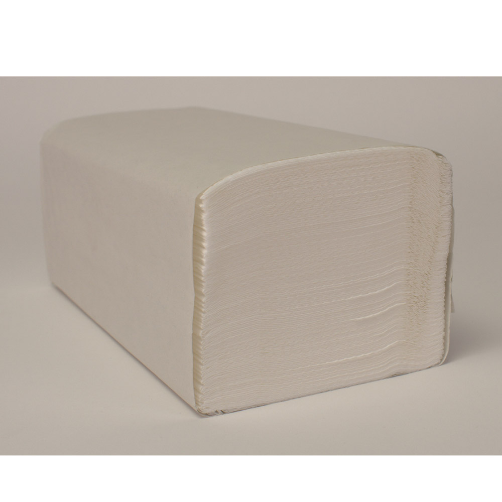 Witte handdoek ZZ 1-laags 25 x 23 cm, 5000 stuks