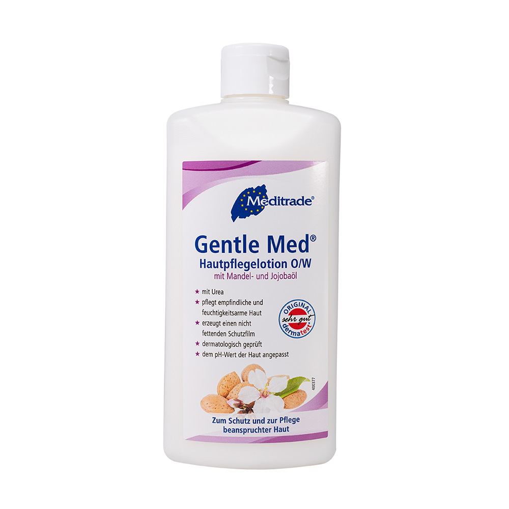Gentle Med huidverzorgingslotion (O/W), 500 ml fles