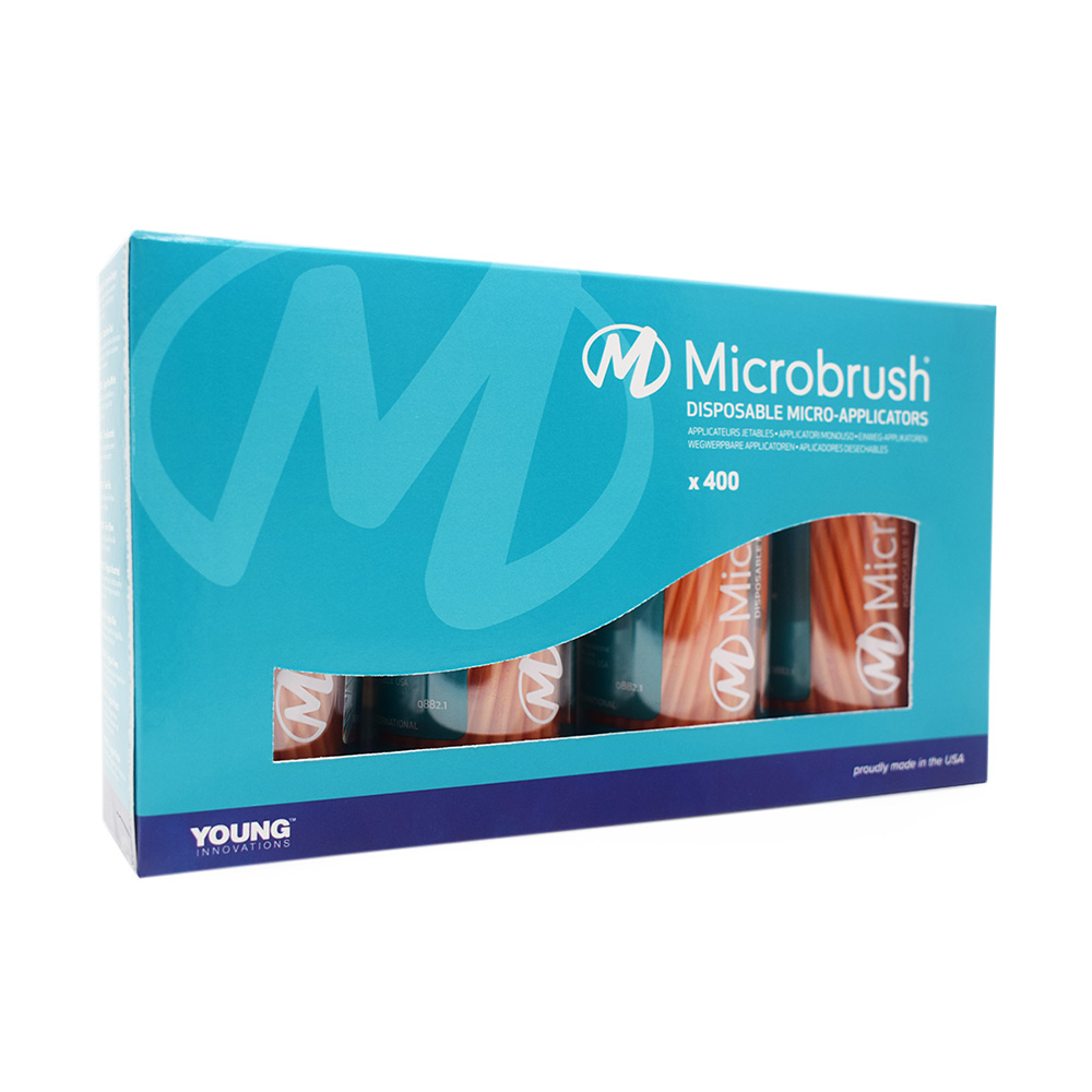 Microbrush Tubes ultrafein oranje, 400 stuk