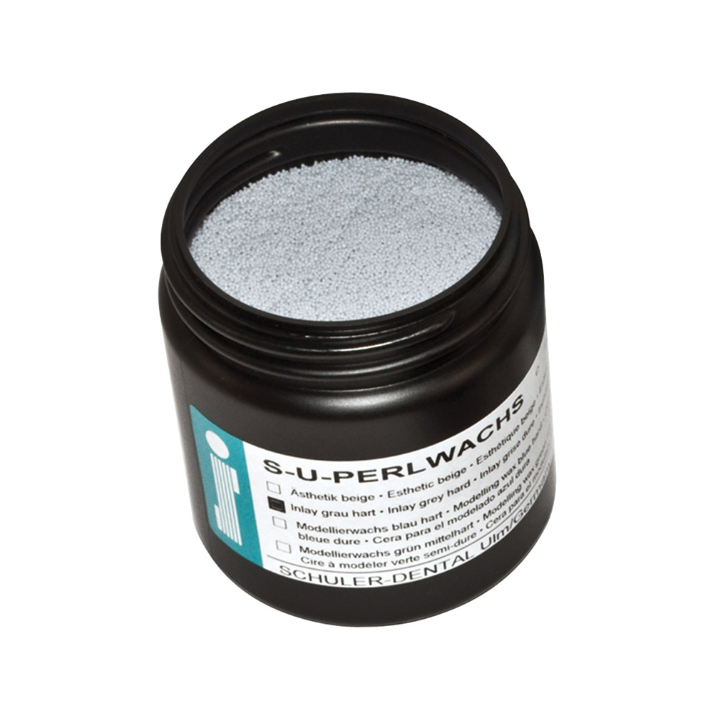 Perlwachs S-U hard grijs, 125 g