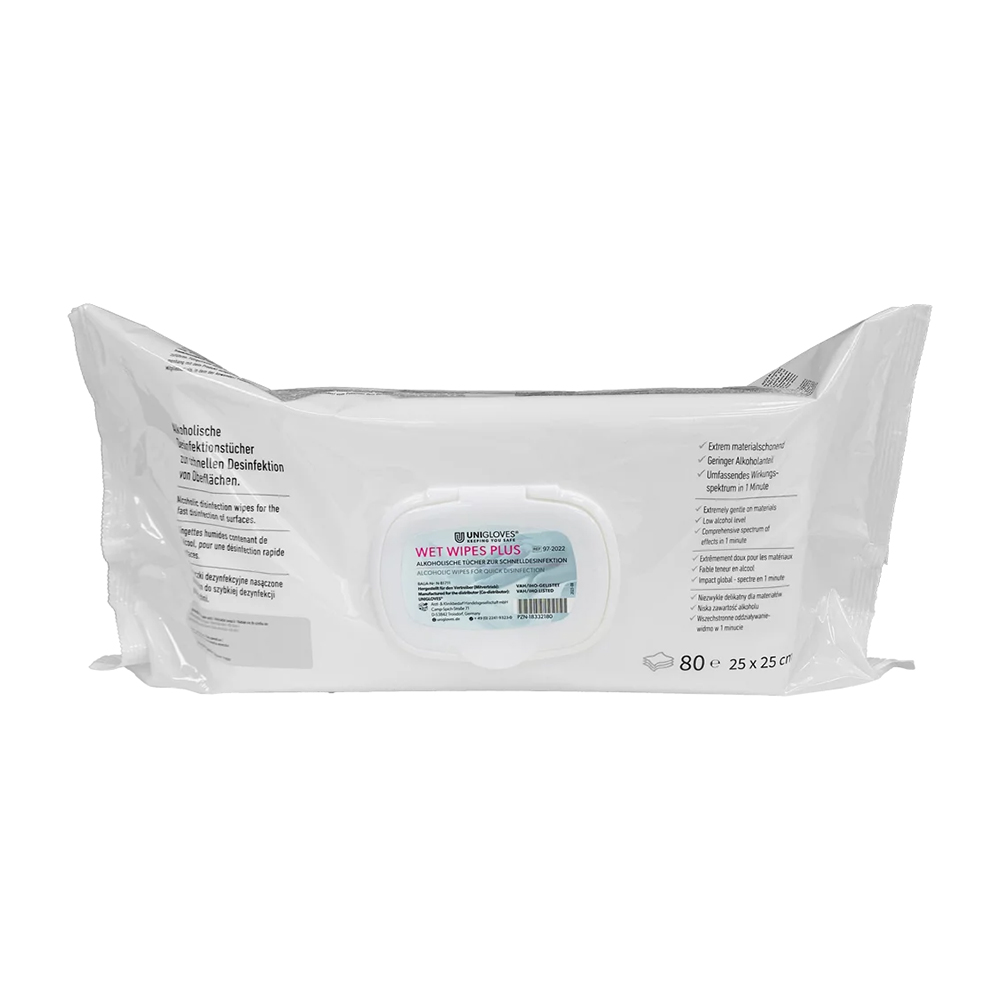 Wet Wipes Plus 25 x 25 cm, 80 doekjes