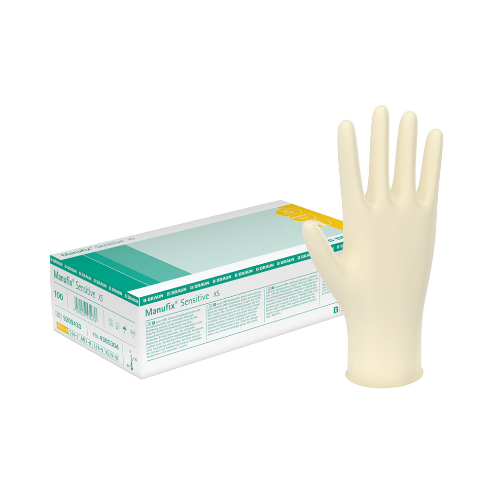 Manufix Sensitive Handschoenen poedervrij Gr. S, 100 stuks